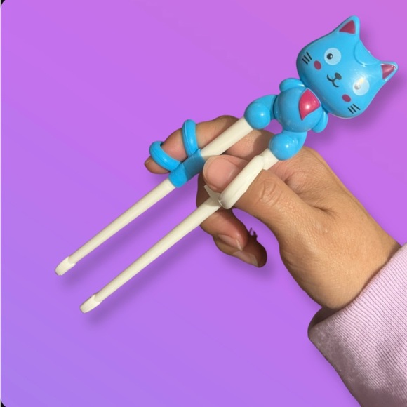 1pair Cartoon Graphic blue Chopsticks - Picture 3 of 3